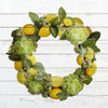Lemon Succulent Wreath Poster Print by Ann Bailey # BASQ042A