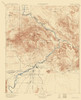 Parker Arizona California Quad - USGS 1911 Poster Print by USGS USGS # AZPA0001