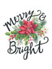 Merry and Bright Wreath Poster Print by Diane Arthurs # ART1156
