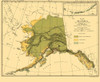 Alaska Ecological Map - Bien 1882 Poster Print by Bien Bien # AKZZ0041