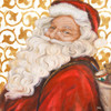 Gold Damask Santa Poster Print by Patricia Pinto # 8675JA