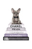 Purple Frenchie Bookstack Poster Print by Amanda Greenwood # AGD115746