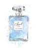 Silver Inky Perfume in Blue Poster Print by Amanda Greenwood # AGD115470