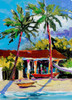 Caribbean Shore Poster Print by Jane Slivka # 9268N