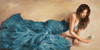 Donna in blu Poster Print by Andrea Bassetti # ABT6622