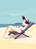 South Beach Sunbather II Poster Print by Omar Escalante # 64640