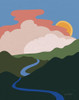 Hills and Valleys I Poster Print by Sara Zieve Miller # 65392
