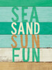 Beachscape Inspiration VIII Green Poster Print by Michael Mullan # 63518