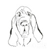 Line Dog Bloodhound I Poster Print by Chris Paschke # 63546