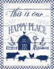 Country Thoughts I v2 Indigo White Poster Print by Janelle Penner # 63484