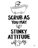 Bathroom Etiquette II Poster Print by Leah York # 61493