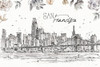 Skyline Sketches VII Poster Print by Anne Tavoletti # 61209