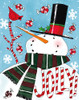 Holiday Joy III Blue Crop Poster Print by Anne Tavoletti # 58279