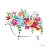 Floral Bathroom I  Poster Print by Farida Zaman # 57693