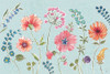 Gypsy Meadow I Blue Poster Print by Daphne Brissonnet # 57768