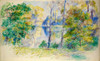 View of a Park Poster Print by Pierre-Auguste Renoir # 57419