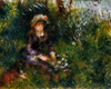 Madame Renoir with the dog Poster Print by Pierre-Auguste Renoir # 57346