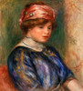 Young Woman in Blue, Bust 1911 Poster Print by Pierre-Auguste Renoir # 57310