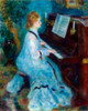 Woman at the Piano 1876 Poster Print by Pierre-Auguste Renoir # 57272