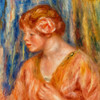 Young Woman with Rose 1917 Poster Print by Pierre-Auguste Renoir # 57313