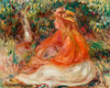 Seated Woman 1910 Poster Print by Pierre-Auguste Renoir # 57183