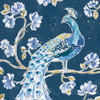 Peacock Allegory IV Blue v2 Poster Print by Daphne Brissonnet # 56865