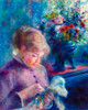 Young Woman Sewing 1879 Poster Print by Pierre-Auguste Renoir # 57132