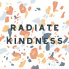 Terrazzo Inspiration I Kindness Retro Poster Print by Moira Hershey # 56847