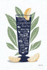 Fruity Cocktails II Navy Poster Print by Becky Thorns # 59461