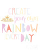 Lets Chase Rainbows III Poster Print by Jenaya Jackson # 58969