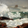 On a Lee Shore Poster Print by Winslow Homer # 56124