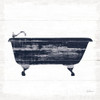 Shiplap Bath I Navy Poster Print by Sue Schlabach # 56031