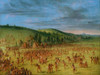 Ball play of the Choctaw Ball Up Poster Print by George Catlin # 56046