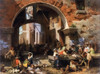 Roman Fish Market Arch of Octavius Poster Print by Albert Bierstadt # 55962