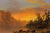 Sunset California scenery Poster Print by Albert Bierstadt # 55989