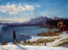 Lake Tahoe in winter Poster Print by Albert Bierstadt # 55873