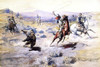 Roping a Grizzly Poster Print by Charles M Russell # 55786