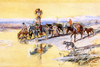 Indians Traveling on Travois Poster Print by Charles M Russell # 55784