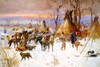 Indian Hunters Return Poster Print by Charles M Russell # 55748