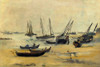 The beach at low tide Poster Print by Edouard Manet # 56567