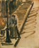 Rue Mossnier with Knife Grinder Poster Print by Edouard Manet # 56538