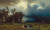 Buffalo Trail: The Impending Storm Poster Print by Albert Bierstadt # 55610
