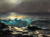 Moonlight, Wood Island Light Poster Print by Winslow Homer # 55615