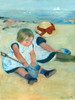 Children Playing on the Beach Poster Print by Mary Cassatt # 55376
