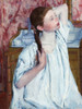 Girl Arranging Her Hair Poster Print by Mary Cassatt # 55381