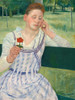 Woman with a Red Zinnia Poster Print by Mary Cassatt # 55384