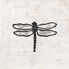 Dragonfly Stamp BW Poster Print by Courtney Prahl # 54280