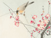 Songbird on blossom branch Poster Print by Ohara Koson # 54971