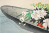 Flower boat from Momoyogusa Poster Print by Kamisaka Sekka # 54915