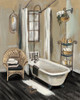 French Bath II Black v2 Poster Print by Silvia Vassileva # 54860